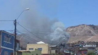 Incendio Afecto a Vivienda del Sector Centro Alto de Antofagasta