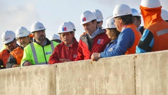 Ministro Golborne e Intendente Inspeccionaron Avance de Autopistas de la Región