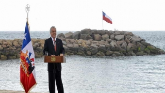 Pesidente Piñera Inaugura Obras de Mejoramiento de Playa El Trocadero