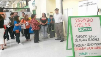Este Sábado en Jumbo Angamos Registro Civil Emitirá Cédulas de Identidad