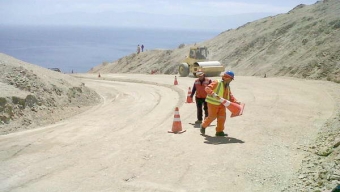 Continúan  Avances en Obras del Camino a Punta Rieles en Mejillones