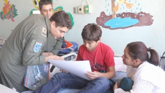 Delegación de la Vª Brigada Aérea Visito a Niños del Hospital Regional