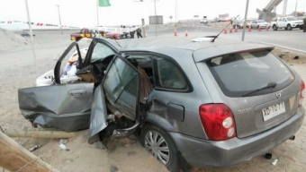 Accidente de Tránsito Deja un Saldo de 2 Fallecidos y 3 Heridos en Antofagasta