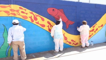 Crean Nueva Obra Mural en Población Lautaro