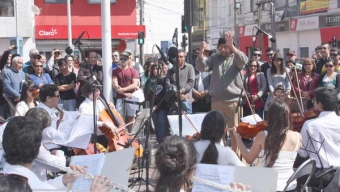 Orquesta Clásica UCN Realizó Intervención Artística Urbana