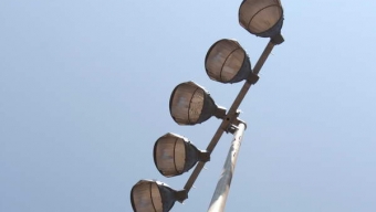 Parte Instalación de Torres de Iluminación en Canchas Del Estadio Regional