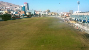 Canchas de Entrenamiento del Estadio Regional Comienzan a Teñirse de Verde
