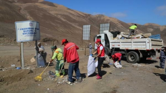 En Masivo Operativo Retiran Más de 120 Toneladas de Basura Desde Ruta 26