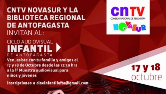 CNTV Ofrecerá Ciclo Audiovisual Infantil Para Niñas y Niños de Antofagasta
