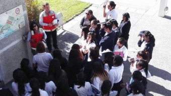 Curso de Administración de Liceo de Tocopilla Visita Instalaciones de Puerto Angamos
