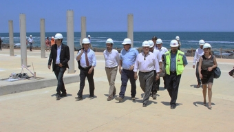 Autoridades Visitan Obras Complementarias en Playa El Trocadero