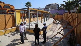 Avanza Construcción de Nuevos Módulos de la Plaza Sotomayor