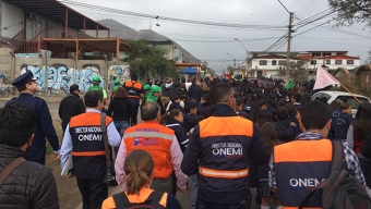 6.200 Tocopillanos participaron en Primer Simulacro Comunal de Aluvión
