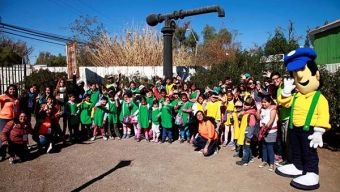 200 Niños de la Escuela Municipal de Invierno de Calama Visitaron el Ferrocarril