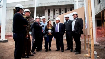 Subsecretario de Obras Públicas Inspeccionó Construcción de Subcomisaría Norte La Portada