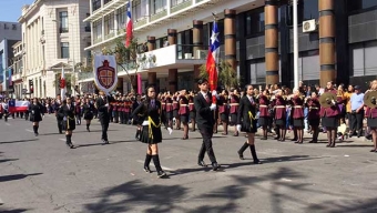 Impecable Desfile Escolar Por Celebraciones Patrias
