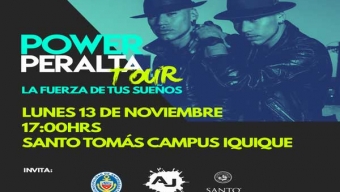 Power Peralta Llegará a Antofagasta con el Tour ‘La Fuerza de tus Sueños’