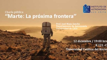 Astrónomo José Maza Dará Charla Sobre Marte Como la Próxima Frontera