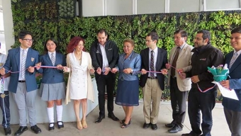 Innovador Sistema de Jardín Vertical fue Instalado en el Liceo La Chimba
