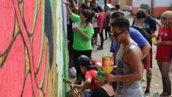 Mechoneo Solidario: Estudiantes Pintarán Gigantesco Mural en Campamento de Antofagasta