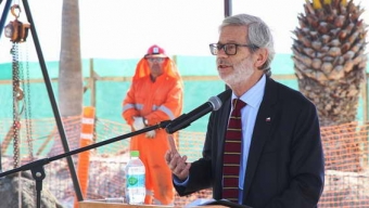 Ministro Fontaine Da El Vamos a Obras de Borde Costero en Mejillones