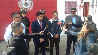 Bomberos de Antofagasta Agradece Respaldo de Gobierno Regional, Ante Actos de Agresión Durante el Combate de un Incendio