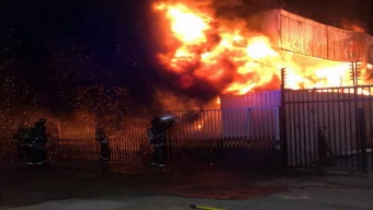 Incendio Afectó Empresa Comercializadora de Neumáticos