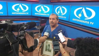 El Doctor Pedro Ziede Ganador de la Copa Chango López al Personaje Del Año 2018 en Antofagasta