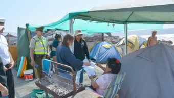 Gobernación Desalojó a Medio Centenar de Carpistas de Playas Antofagastinas