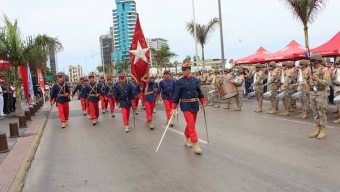 I División de Ejército y Municipalidad Conmemoran 140 Aniversario Del Desembarco de Antofagasta