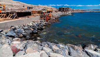 54% de Avance Presenta Construcción de la Nueva Playa y Caleta La Chimba