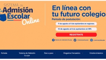 Este Martes Comienzan Las Postulaciones en el Sistema de Admisión Escolar