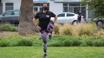 Entrenamiento al Aire Libre, Sin Implementación Deportiva y Cumpliendo Las Normas Sanitarias Deportivas