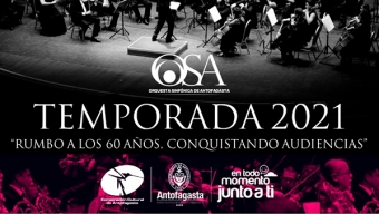 Sinfónica de Antofagasta Lanza su Temporada 2021 Con Estrenos en Línea y Material Pedagógico Para Estudiantes