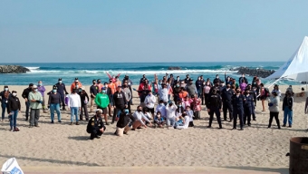 Circulo de Seguridad y Protección de la Bahía de Antofagasta Realiza Operativo de Limpieza en Playa Paraíso