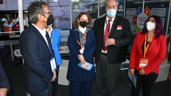 Comunidad Logística Puerto Antofagasta CLP- COPA Inició su Participación en Exponor 2022, Recibiendo a Ministra de Minería y Subsecretario Del MOP