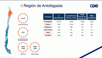 CGE se Reúne Con Municipios de la Región de Antofagasta Para Informar Sobre Alcances de la Ley Que Entrega Subsidio Estatal a Cuentas de Servicios Básicos