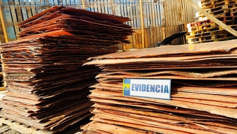 En Arica PDI Incauta Cerca de 20 Toneladas de Cobre Robado