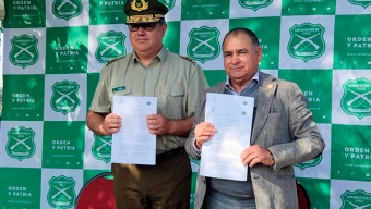 Más Seguridad: Carabineros Firma Convenio Con Municipalidad de Mejillones