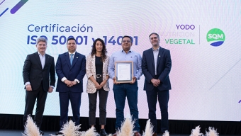 SQM Yodo Nutrición Vegetal Recibe Certificación Mundial Por su Gestión Energética y Ambiental