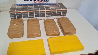 Aduana Incauta Casi 8 Kilos de Cocaína y Pasta Base y 30 Frascos de Ketamina