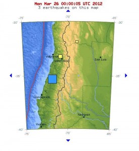 sismo zona central 25 marzo 2012