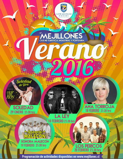 afiche artistas verano mejillones 2016